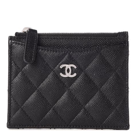 chanel quilted card holder price|Chanel zipped card holder.